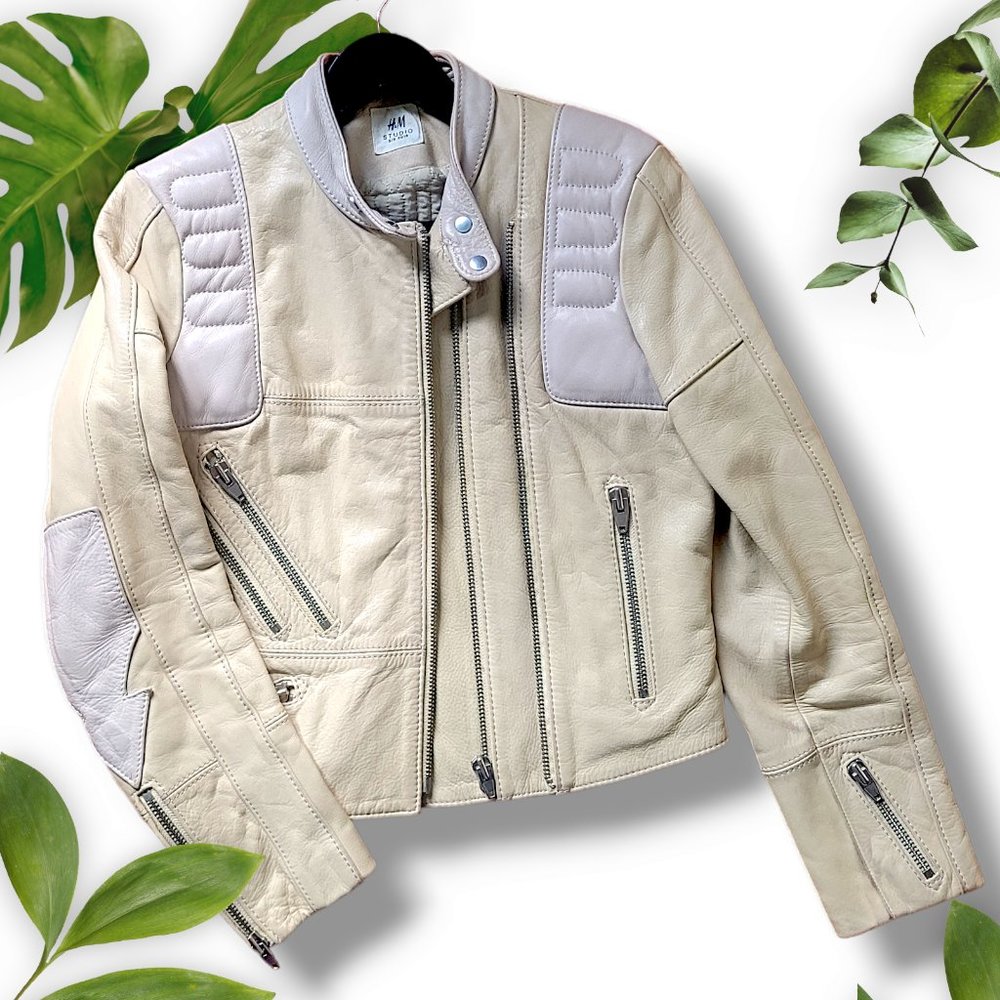 H&M Studio 2016 Leather Jacket, sz 6